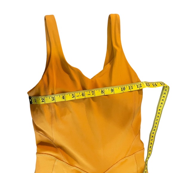 Lululemon Align Bodysuit,shorts,orange,mustard, Size 8 - Picture 4 of 9
